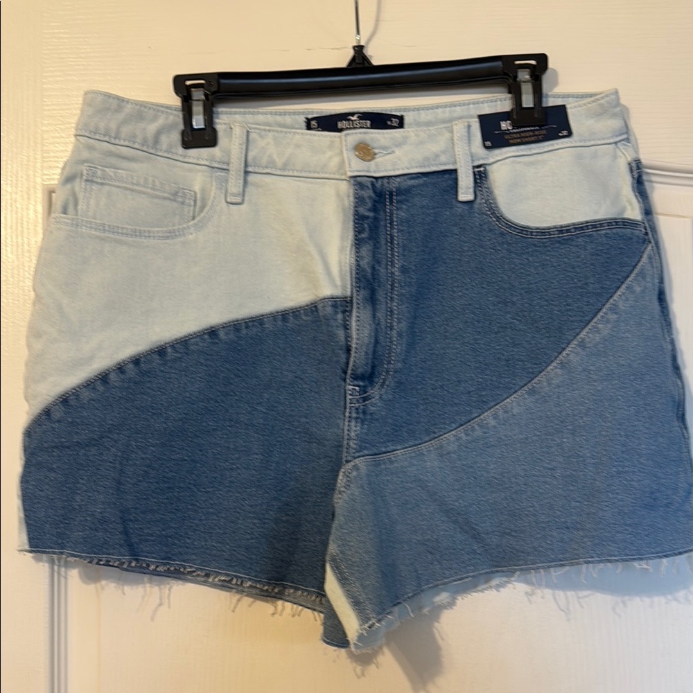 Hollister Women's Two-Tone Denim Shorts